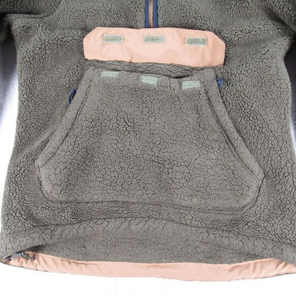 The North Face Hoody Womens XS Green Pockets 1/2 Zip Campshire Deep Pile Fleece - Picture 6 of 12